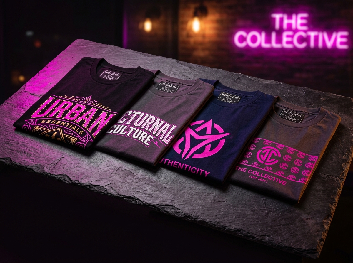 Custom printed t-shirt range